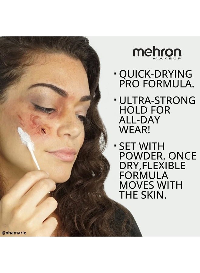 mehron Latex Liquid 1 oz - Clear with Brush - Image 4